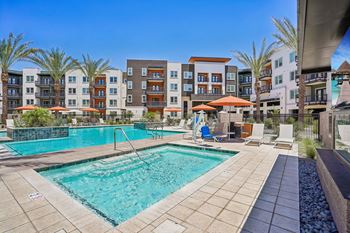 Resort-style pool deck
